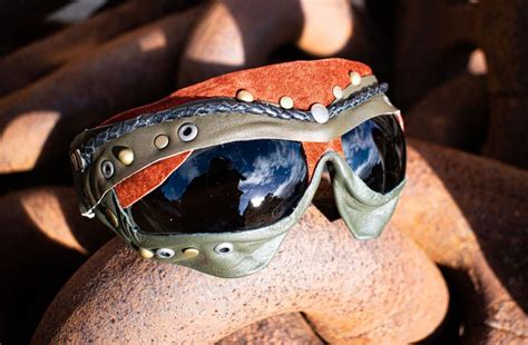 Burning Man Goggles Steampunk Goggles Rust And Black Lace Etsy Oakley Sunglasses Steampunk