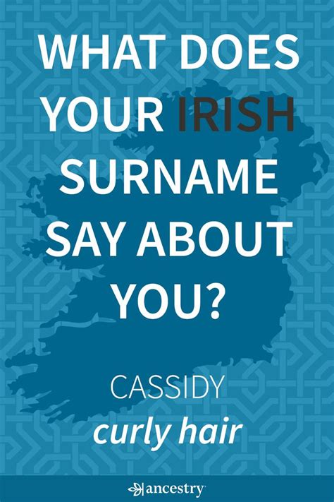 What Does Your Irish Surname Say About You Enter Your Last Name To