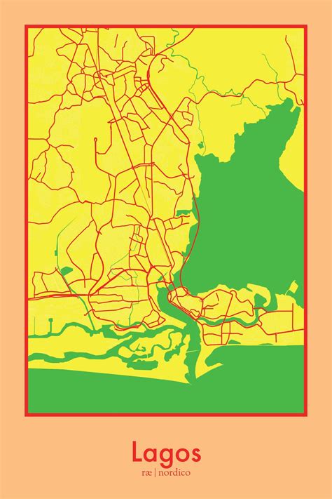 Navigate lagos map, lagos country map, satellite images of lagos, lagos largest cities, towns maps, political map of lagos, driving with interactive lagos map, view regional highways maps, road situations, transportation, lodging guide, geographical map, physical maps and more information. Lagos, Nigeria Map Print | Map of nigeria, Map print, City maps