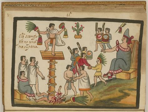 El Sacrificio De Un Noble Azteca Por Su País — Visor — Biblioteca