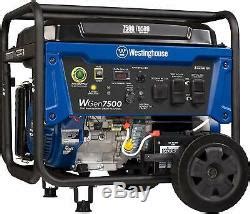 Westinghouse wgen9500 is a portable generator designed for rv and residential use. Westinghouse 9,500-w Portable Gas Powered Generator With ...