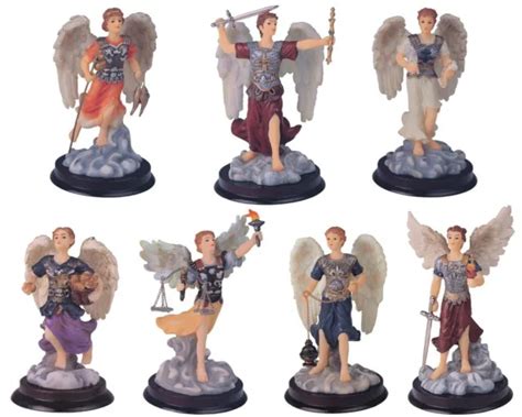 7 Archangels Siete Arcangeles Statues 6 Inch Complete Full Set Figuras