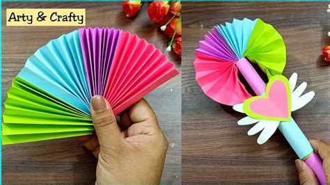 Cute Paper Pop Up Fans How To Make Magic Hand Fan Diy Hand Fans