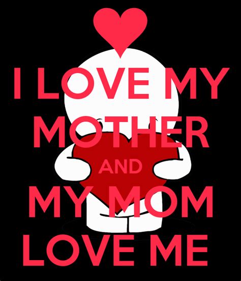 I Love My Mother And My Mom Love Me Poster Vicky Keep Calm O Matic