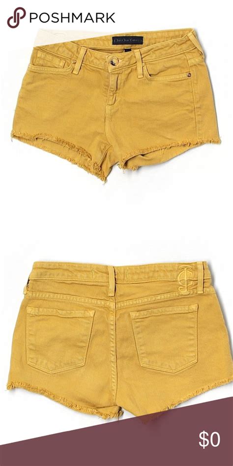 Yellow Juicy Couture Denim Shorts Juicy Couture Couture Clothes Design