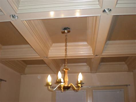 Coffered ceilings create a dramatic appearance that many homeowners find to be very attractive. Coffer Ceiling - Carpentry Picture Post - Contractor Talk
