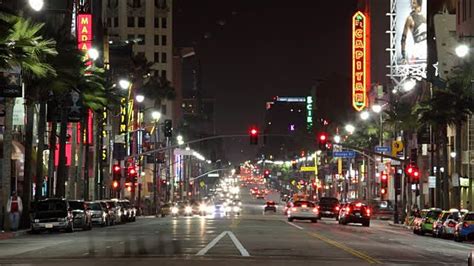 Los Angeles Streets At Night
