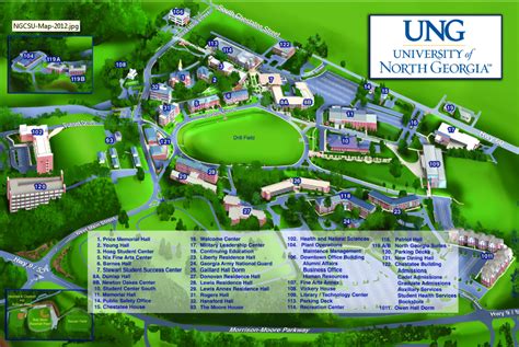 Ung Gainesville Campus Map World Map Gray