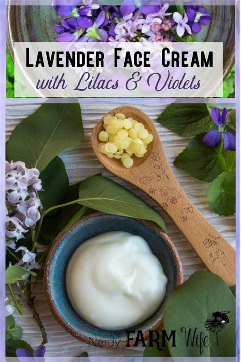 Lavender Face Cream With Lilacs And Violets 3 Recipes Face Cream