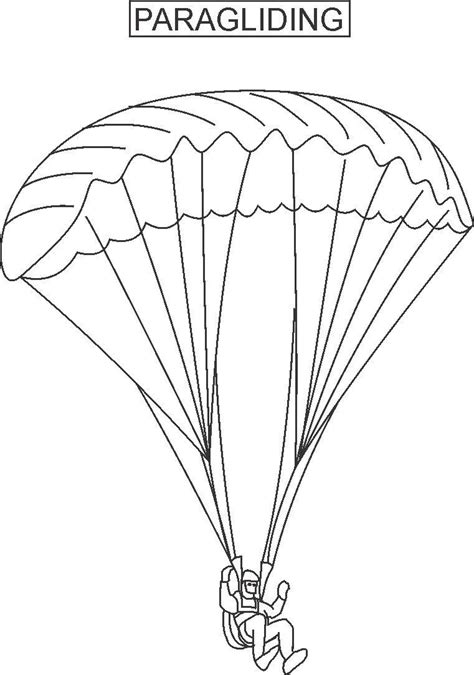 Parachute Coloring Pages Fun And Creative Printable Sheets