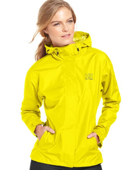 Lyst Helly Hansen Seven J Hooded Rain Jacket In Yellow