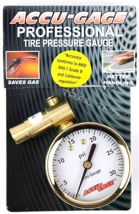 Meiser Accu Gauge 0 30psi Presta Valve Dial Low Air Pressure Gauge Fat