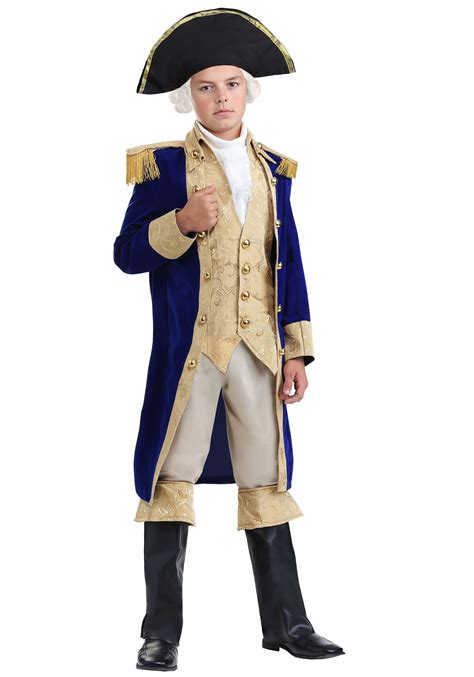 George Washington Costume For Boys Historical Figure Costume