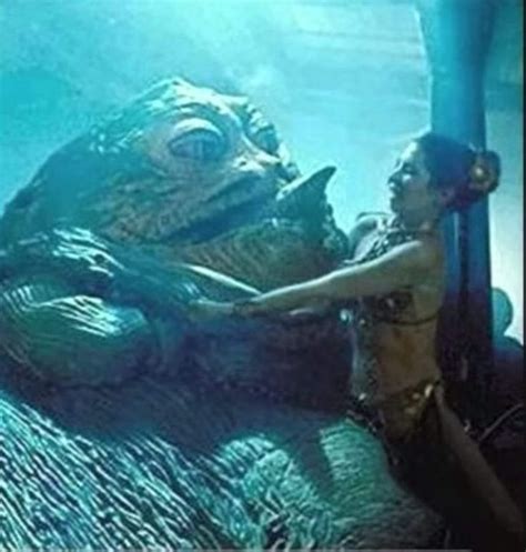 Jabba The Hutt And Princess Leia