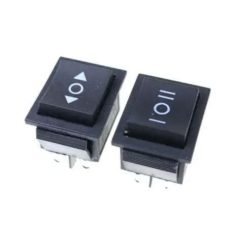 Kcd4 Black Rocker Switch Power Switch On Off On 3 Position 6 Pins With