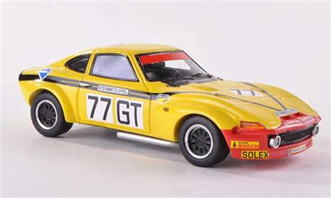 Diecast Model Cars Opel Gt 143 Neo Gr4 No77 Steinmetz 1000km