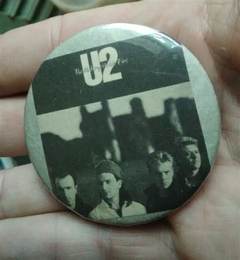 Rare Vintage 1984 U2 Large Unforgettable Fire Pin 2 14 Inches Size Ebay