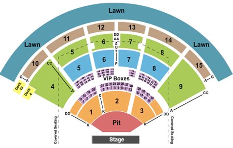 Pnc Music Pavilion Seating Chart Rows Seats And Club Seats