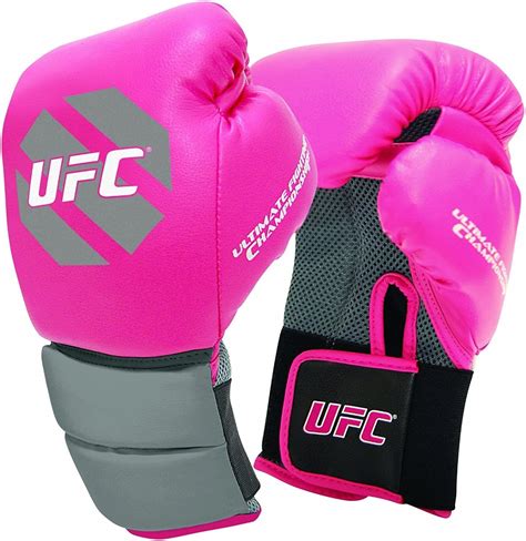 Ufc Womens Boxing Gloves Pinkgray 10 Ounce Training