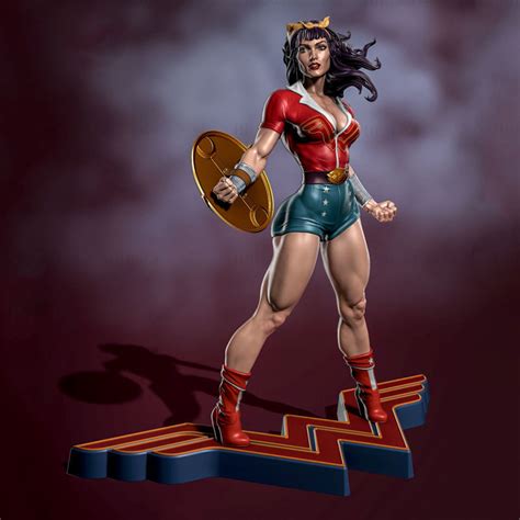 Model 3d Wonder Woman Gata De Imprimat Stl