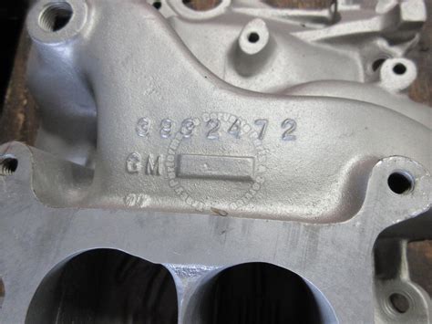 1969 Camaro Used 3932472 Sbc Z28 Dz 302 Aluminum Intake Manifold Date