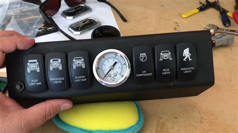 8 in 1 touch screen panel. Jeep Wrangler custom switch panel - sPod - YouTube