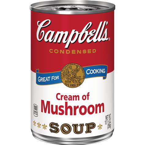 Campbell'scondensed soups—made for real, real life.from chicken noodle to tomato and everything in between, we make delicious soups with quality verified purchase. Campbell's Cream of Mushroom Cooking Soup, 4 pk. - BJs ...