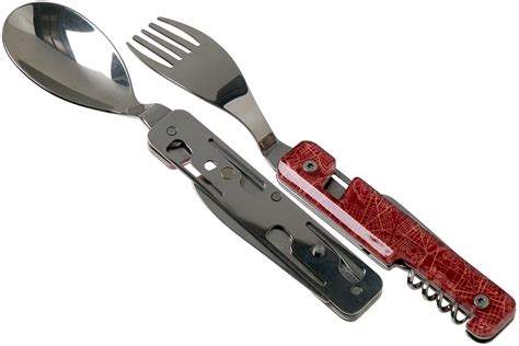 Akinod Multifunctional Cutlery 13h25 Downtown Red Outdoor Cutlery