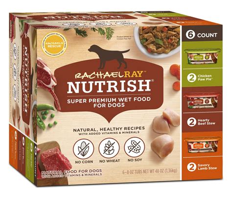 Rachael Ray Nutrish Natural Wet Dog Food Variety Pack Grain Free 8 Oz