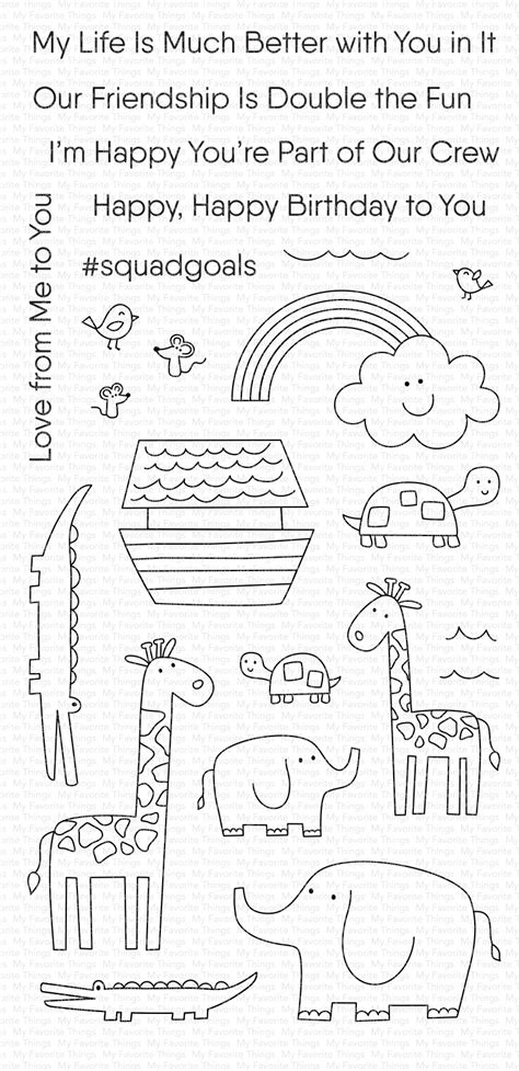 My Favorite Things Clear Stamps 4x8 Double The Fun 849923034651
