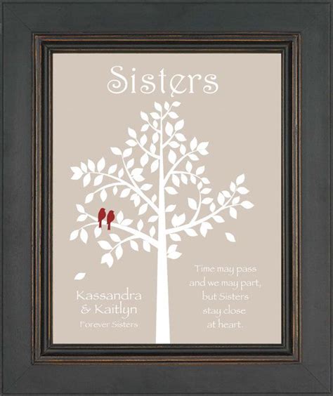 We may earn commission from the links on this page, but we still only recommend products we love. SISTERS gift print - Personalized gift for your Sister ...