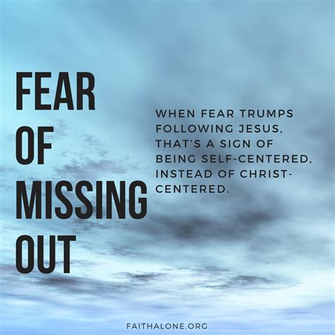 The Fear Of Missing Out Grace Evangelical Society