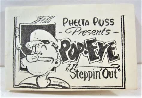 Vintage Popeye Steppin Out Phelta Puss Tijuana 8 Pg Bible Graphic Risque Comic 25 99 Picclick