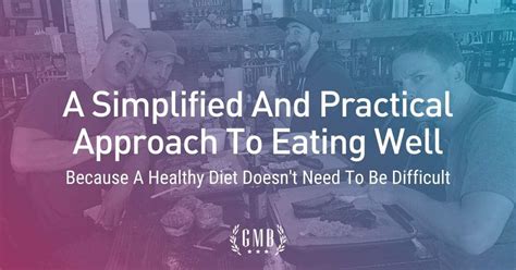 healthy eating made simple gmb fitness