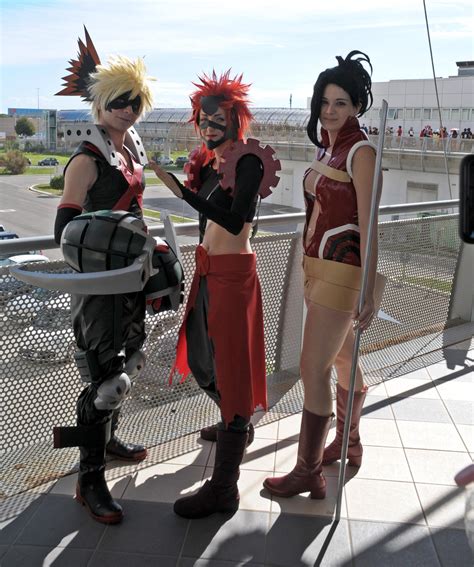 Bakugo Kirishima And Momo Cosplay By Maspez On Deviantart