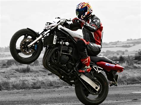 Wallpaper Motorcycling Stunt Performer Superbike Racing Car