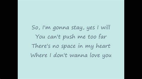 I wanna get need your all love love love love, love love. James Morrison - If You Don't Wanna Love Me lyrics - YouTube