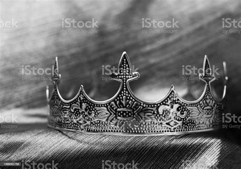 Emperor Crown Symbol Of Success Black And White Stock Photo Download