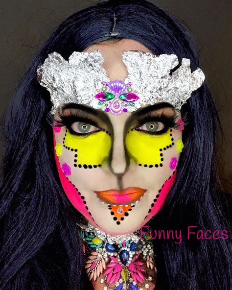 Fantasy Makeup Funny Faces Face Paint Carnival Make Up Painted Faces