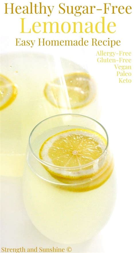 How To Make Lemonade Without Sugar Healthy Homemade Recipe
