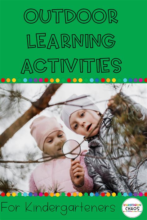 Outdoor Learning Activities For Kindergarteners Laptrinhx News