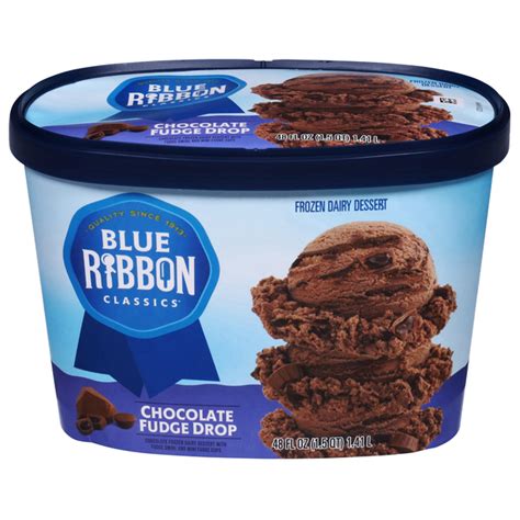 Save On Blue Ribbon Classics Frozen Dairy Dessert Chocolate Fudge Drop