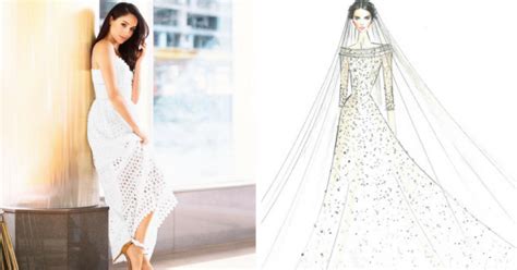 Designer Sketches For Meghan Markles Wedding Dress Kleinfeld Bridal