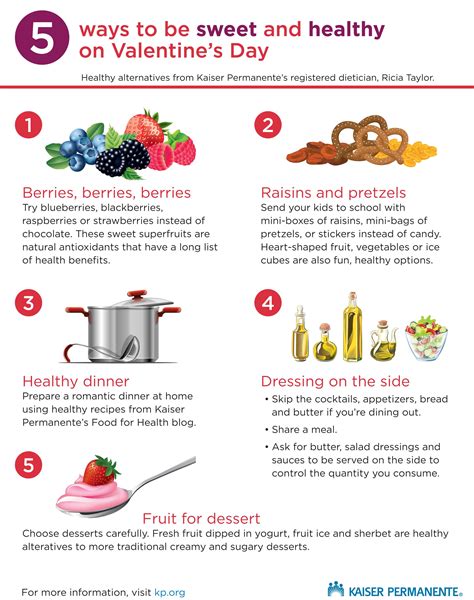 5 Ways To Be Sweet And Healthy On Valentines Day Infographic Newsusa Copyright Free Articles