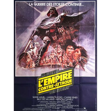 Affiche De Cinéma Française De Star Wars Lempire Contre Attaque