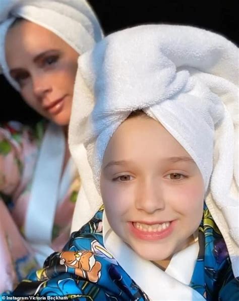 Victoria Beckham Treats Daughter Harper Nine To A Luxury Facial As They Enjoy A Girls Pamper
