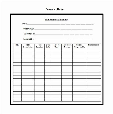 To ensure excellent and consistent function and quality of all guest rooms. Heavy Equipment Maintenance Log Template | Latter Example Template