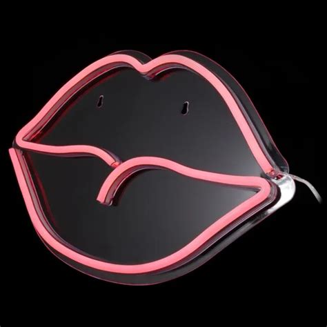 Lip Shape Lamp Lips Shaped Neon Signs Wedding Table Decor Usb £3644 Picclick Uk