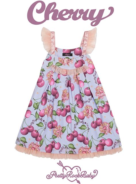 Pretty Rock Baby Large Cherry Casual Lolita Jumper Dress Version Ii