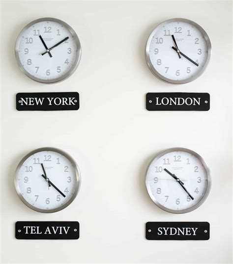 How To Make A World Clock Wall Display Craving Some Creativity
